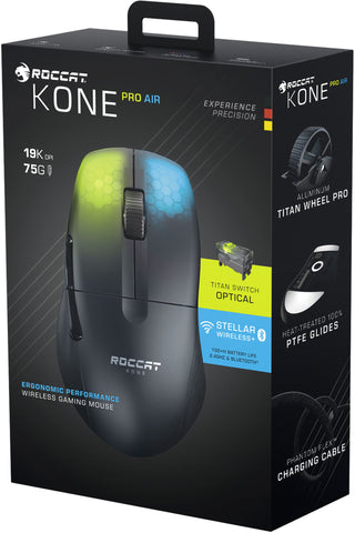 ROCCAT Kone Pro Air Gaming Mouse ROC-11-410-02 Wireless, Black