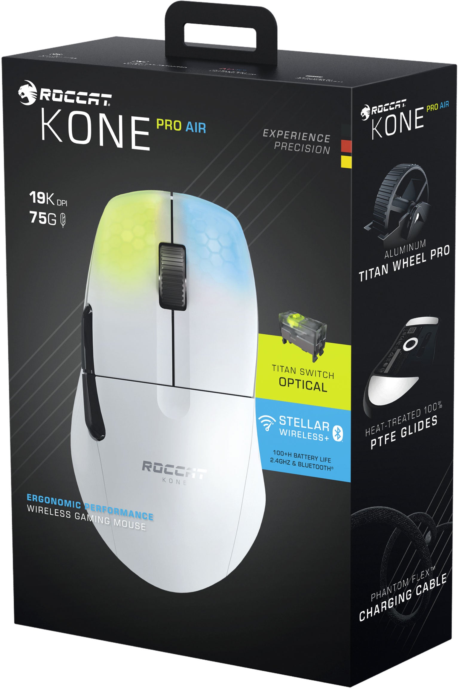 ROCCAT Kone Pro Air Gaming Mouse ROC-11-415-02 Wireless, White