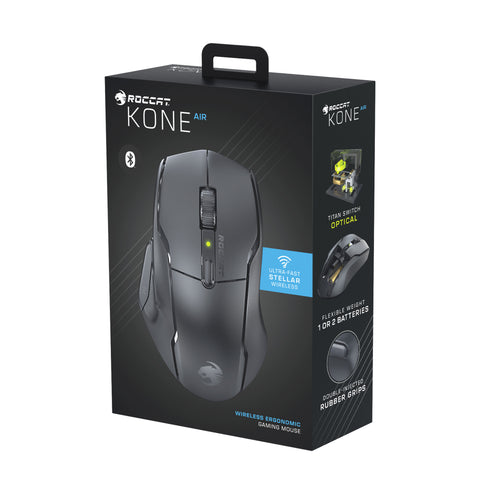 ROCCAT Kone Air Gaming Mouse ROC-11-450-02 Wireless, Black