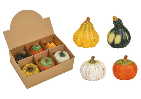 ROOST Deko Kürbis 7x9cm 10019246 assortiert