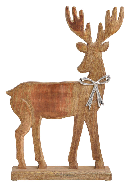 ROOST Aufsteller Elch 10025603 Mangoholz 30x47x7cm