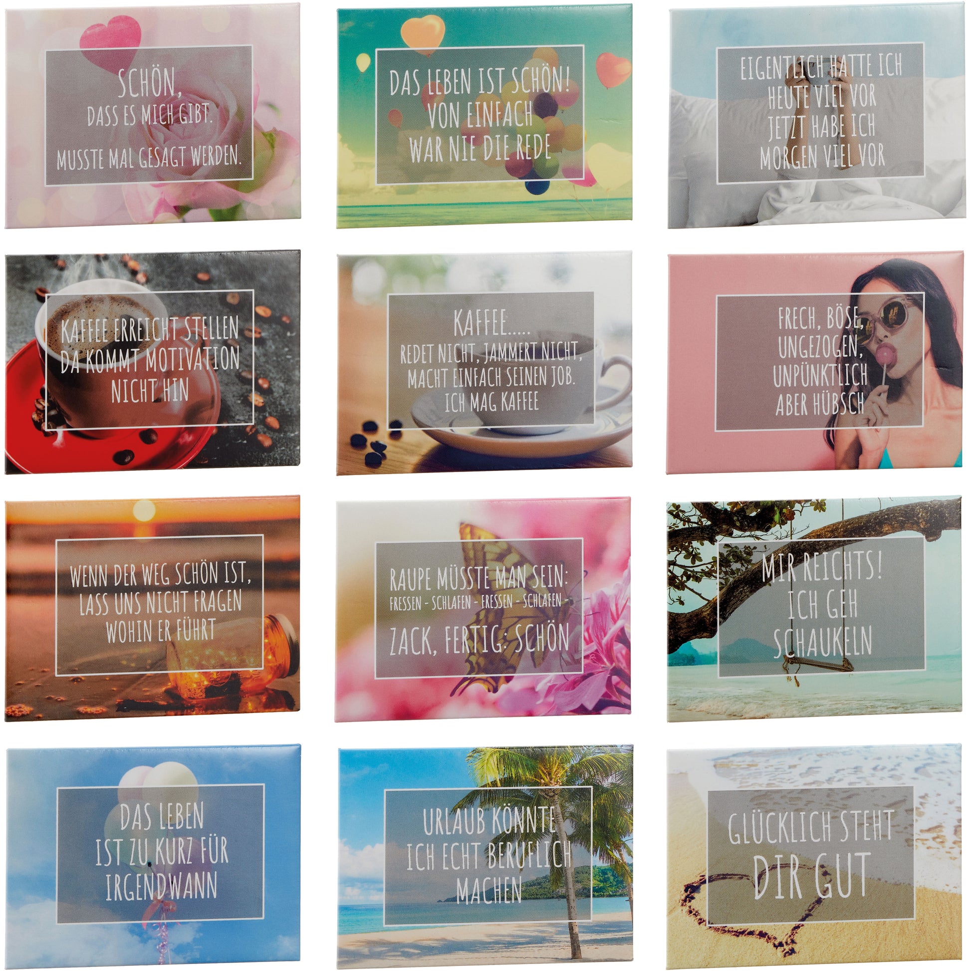 ROOST Magnet mit Sprüchen 10029968 assortiert