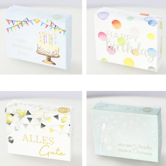 ROOST Geldgeschenk 9x9cm 10039643 Musikbox, 4 assortiert