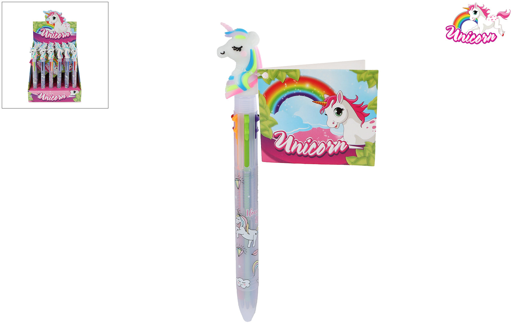 ROOST Kugelschreiber Einhorn 590172 Multi-Color
