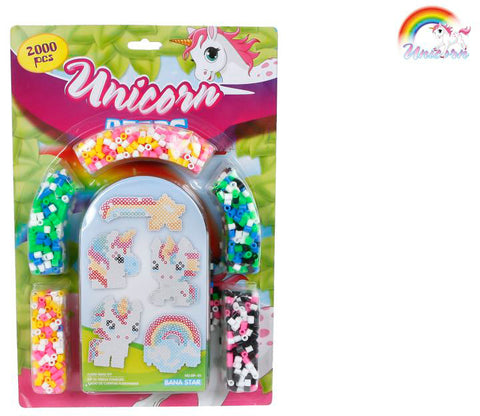 ROOST Bügelperlen Einhorn-Set 590206 20x30cm