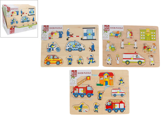 ROOST Puzzle Rettung Holz 610067 9-teilig
