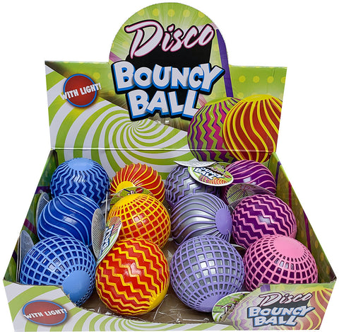 ROOST Hüpfball Disco mit Licht 621584 assortiert, 6cm