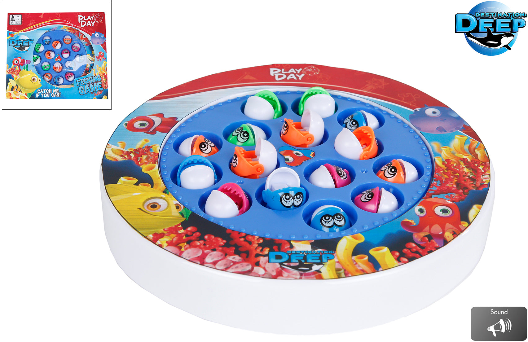 ROOST Angelspiel 700044 15 Fische 20cm