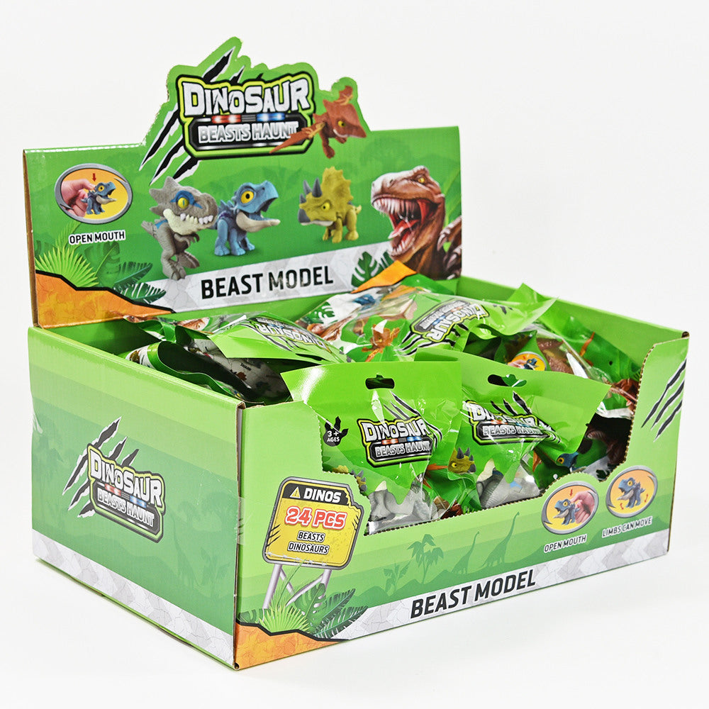 ROOST Fingerschnapper Dino 6x8x2,5cm 90515 8 assortiert