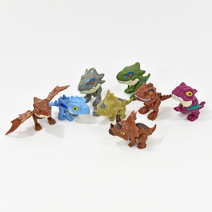 ROOST Fingerschnapper Dino 6x8x2,5cm 90515 8 assortiert