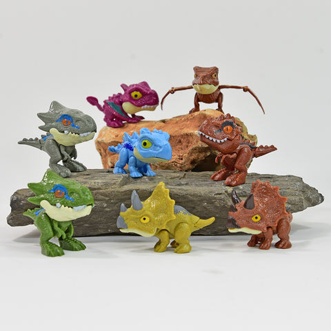 ROOST Fingerschnapper Dino 6x8x2,5cm 90515 8 assortiert