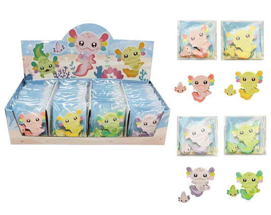 ROOST Radierer Set AXE-001 Axolotl, assortiert