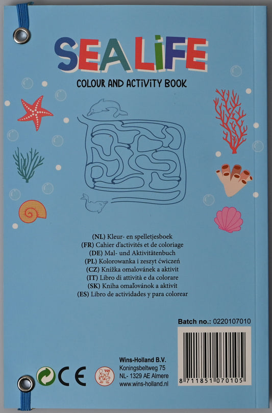 ROOST Activity-Buch Sea life B070 assortiert 21x14cm