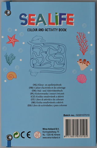 ROOST Activity-Buch Sea life B070 assortiert 21x14cm