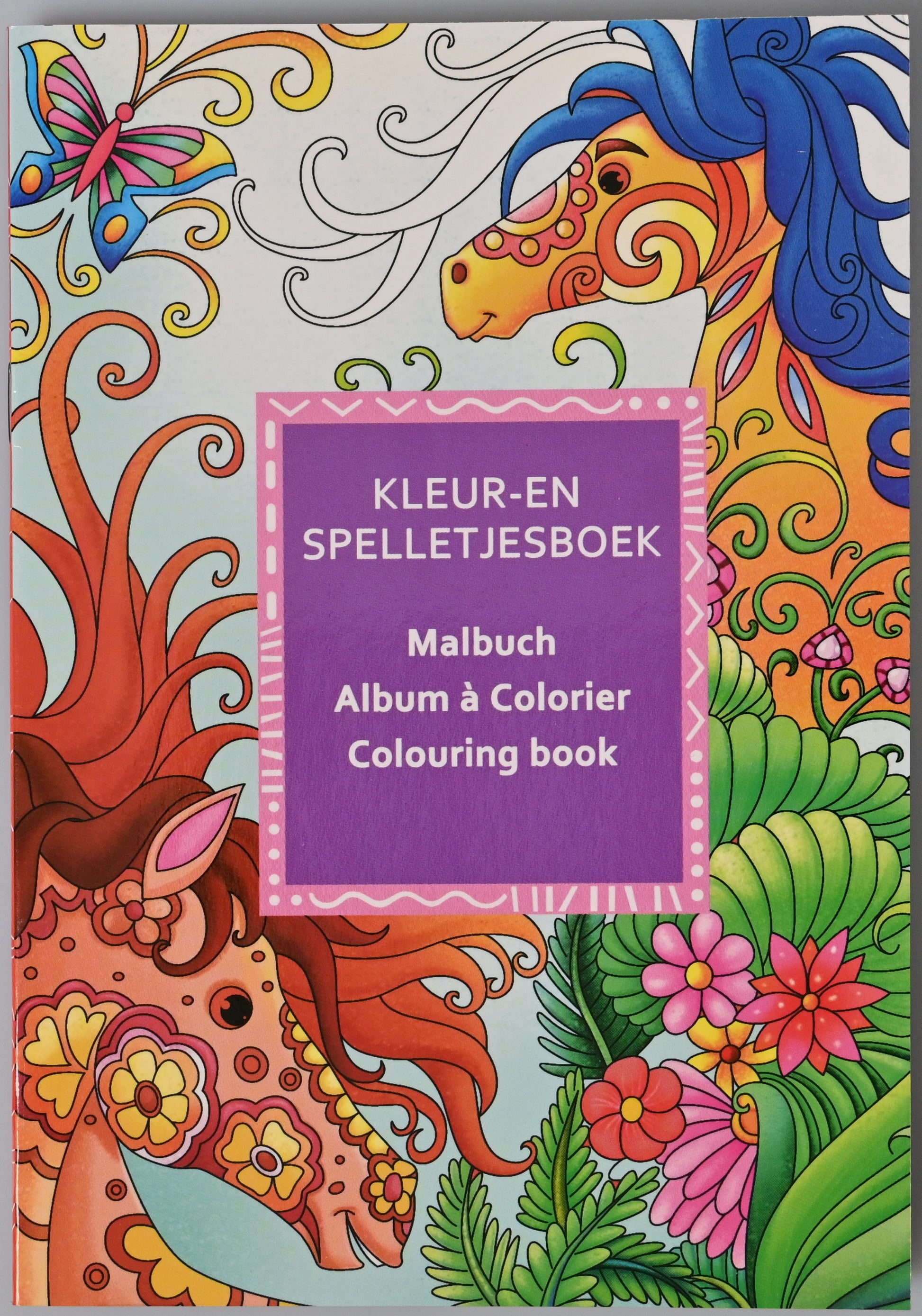 ROOST Malbuch Mini B103S 6 mini Farbstiften 11,5x16,5cm