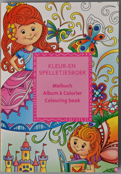 ROOST Malbuch Mini B103S 6 mini Farbstiften 11,5x16,5cm