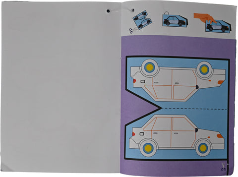 ROOST Malbuch Cut & Colour B1050 inkl. Plastikschere 21x29,7cm