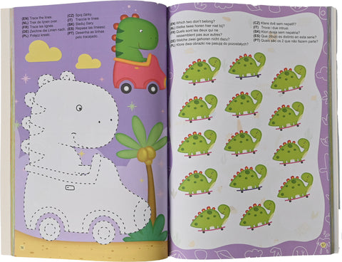 ROOST Activity- und Malbuch B1070 2 Aufkleberbögen