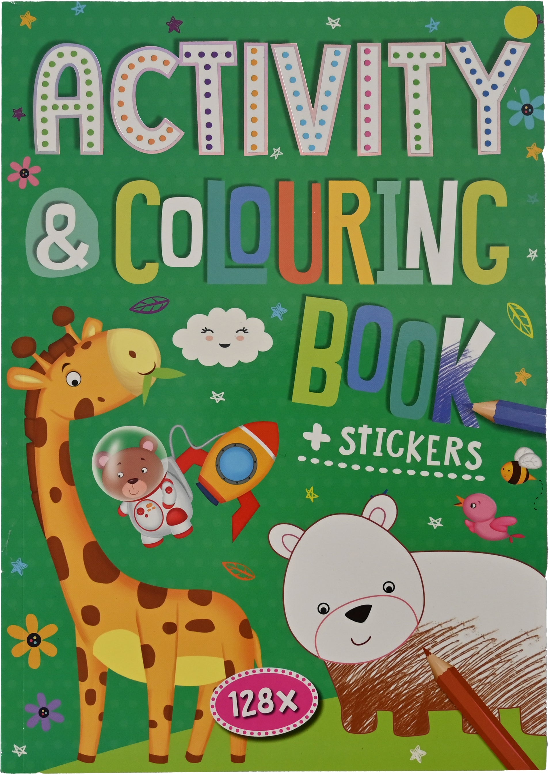 ROOST Activity- und Malbuch B1070 2 Aufkleberbögen