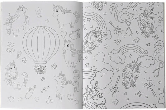 ROOST Malbuch Doodle A4 B212 2 Stück assortiert