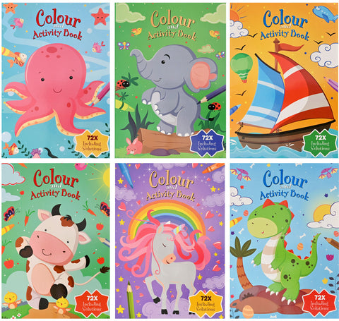 ROOST Aktivitäten- und Malbuch A4 B903 assortiert