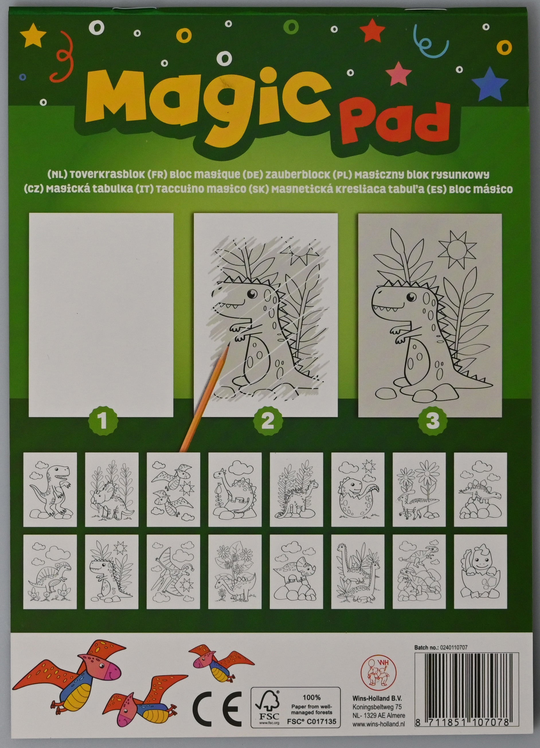 ROOST Kratzblock FB1070 4 Stück assortiert