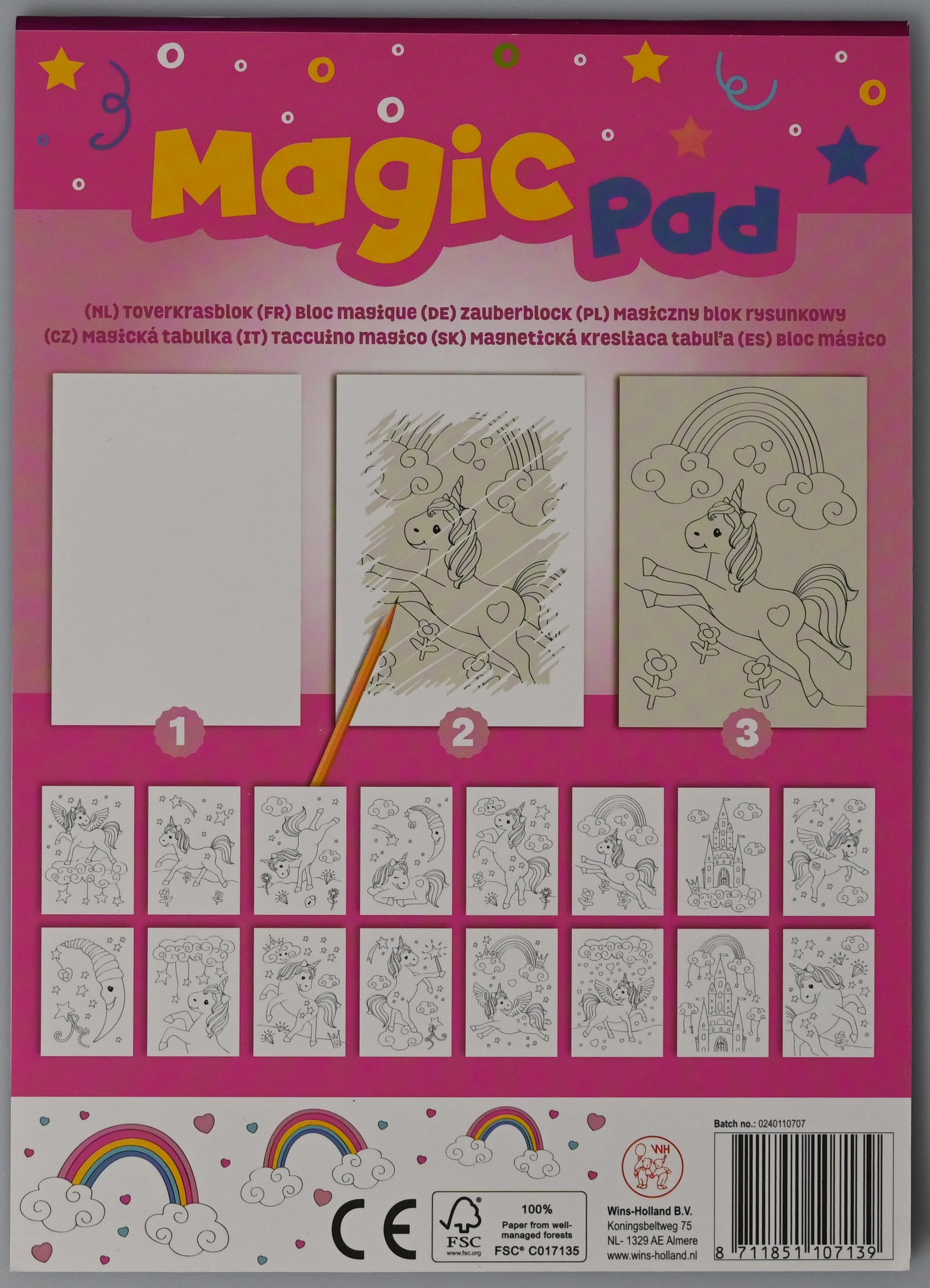 ROOST Kratzblock FB1070 4 Stück assortiert