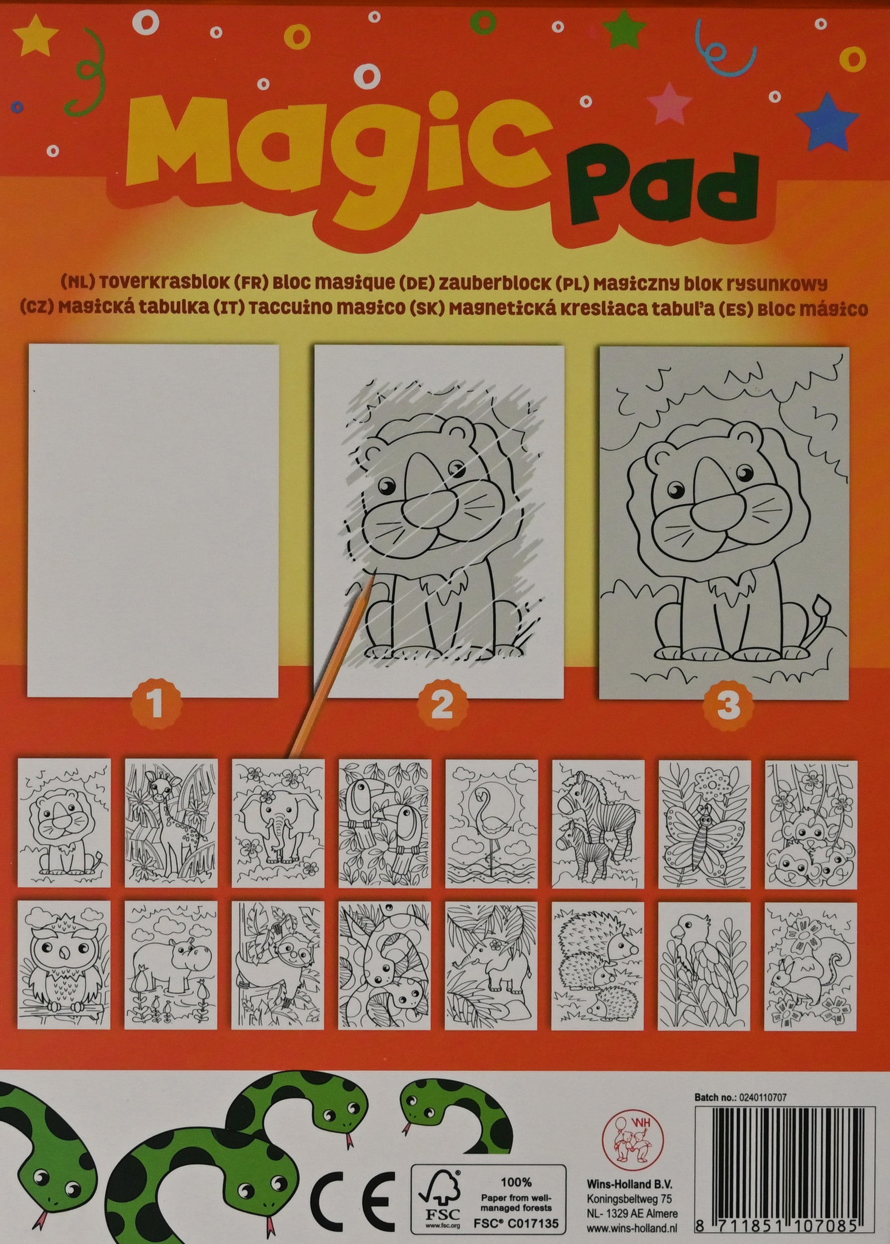 ROOST Kratzblock FB1070 4 Stück assortiert