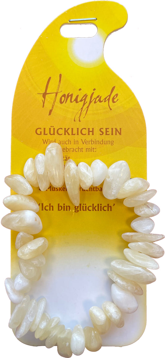 ROOST Armband Glücklich sein G204 Honigjade