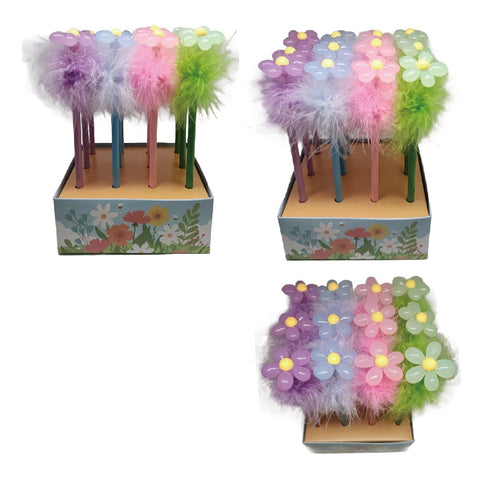 ROOST Bleistift mit Radierer HPTS-150 Flower, assortiert