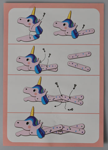 ROOST Bastelset DIY KN250 Dino, Schlange, Einhorn ass.