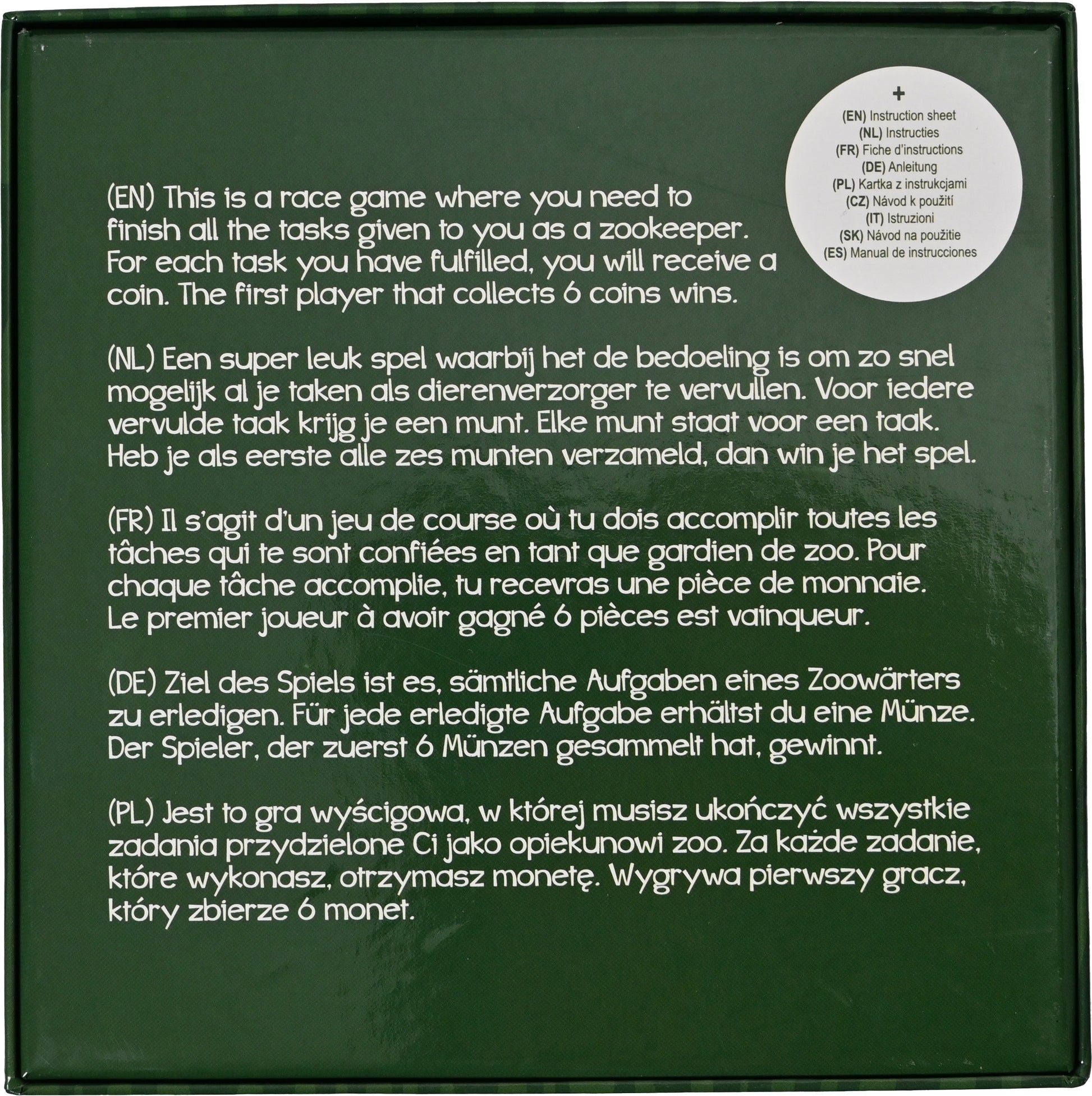 ROOST Brettspiele 18.5x18.5cm SP503