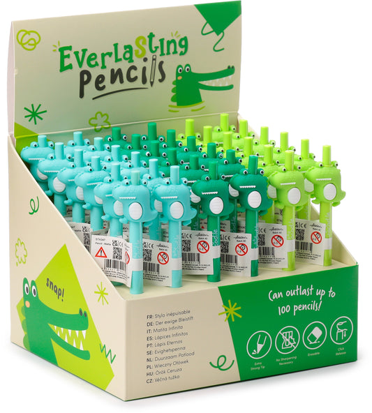 ROOST Bleistift Krokodil STA347 3 assortiert