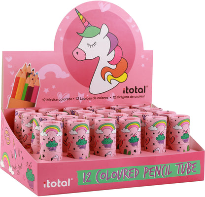 ROOST Farbstifte Einhorn XL2268 Runddose 12 Stück