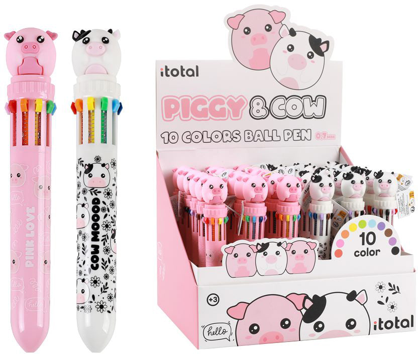 ROOST Multicolorstift Sau & Kuh XL2370G 10 Farben