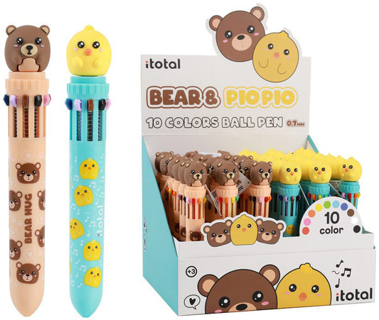 ROOST Multicolorstift Bär & Küken XL2370H 10 Farben