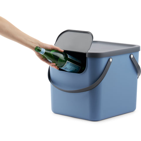 ROTHO Recyclingbox Albula 40l 1034406161 Horizon blue 358x340x400mm