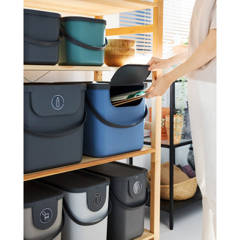 ROTHO Recyclingbox Albula 40l 1034406161 Horizon blue 358x340x400mm