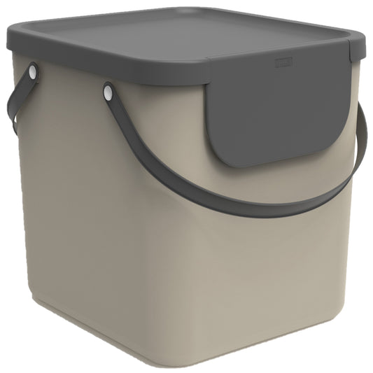 ROTHO Recyclingbox Albula 40l 1034407422 Cappuccino 358x340x400mm