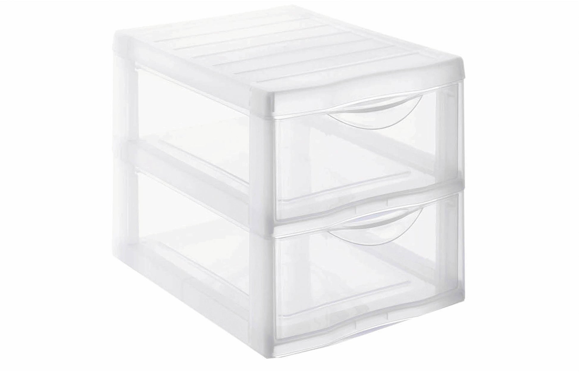 ROTHO Schubladenbox Optimo A4 1421900096WS transparent 2 Schubladen