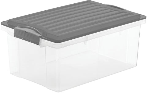ROTHO Stapelbox Compact 13l 1776008812WS anthrazit/transparent