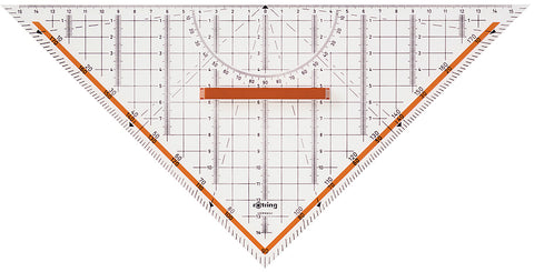 ROTRING Geodreieck 30cm S0699270 farbig/transp.
