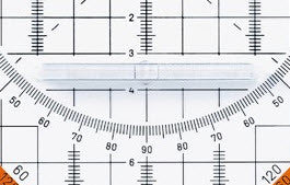 ROTRING Geo-Dreieck Centro 20cm S0903950 transparent, mit Griff