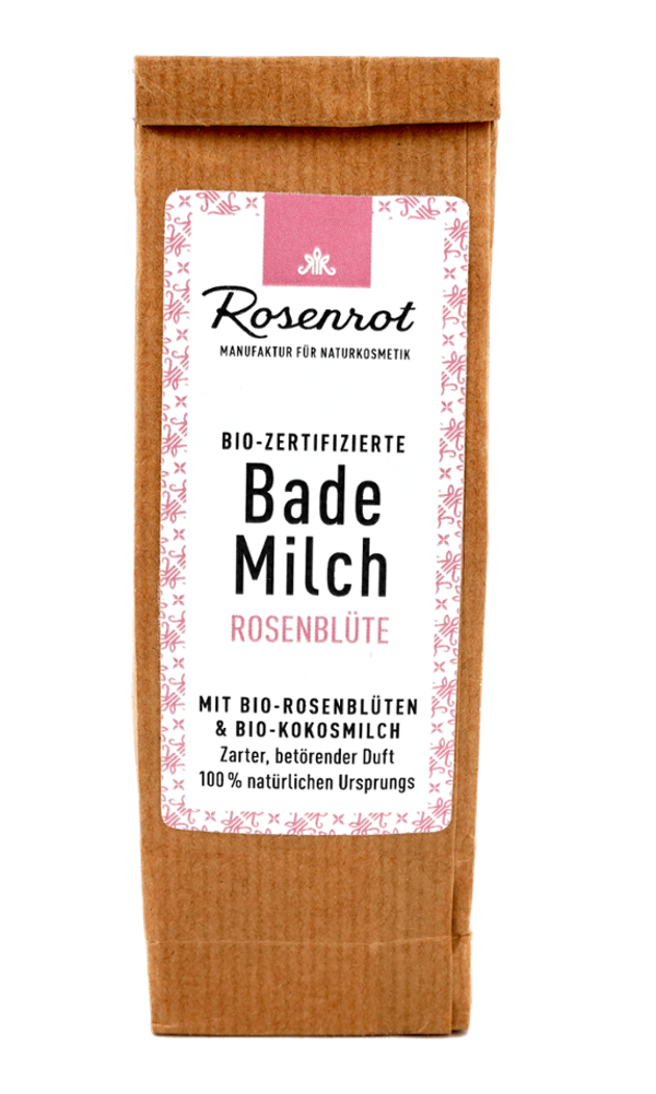 ROSENROT Bademilch Rosenblüte