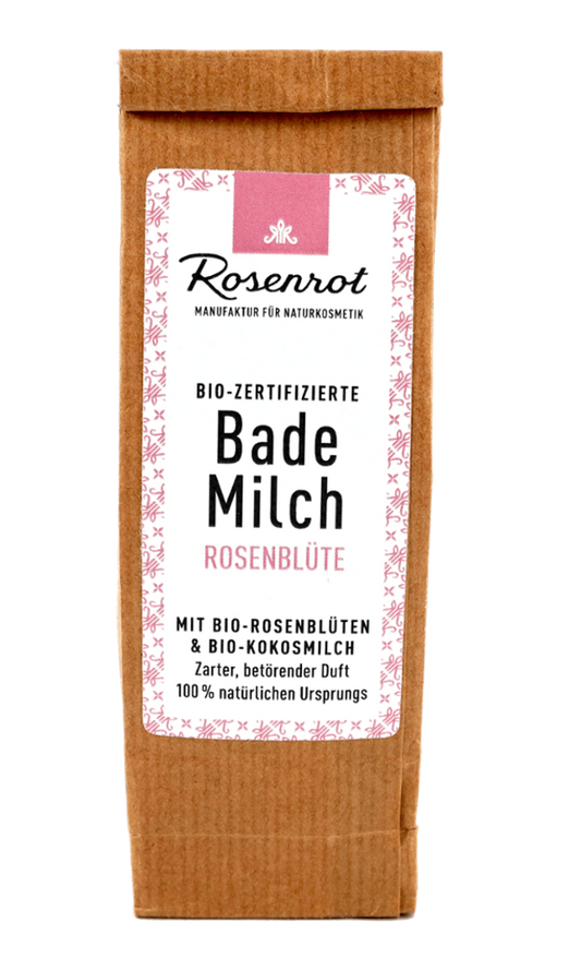 ROSENROT Bademilch Rosenblüte