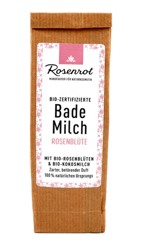 ROSENROT Bademilch Rosenblüte