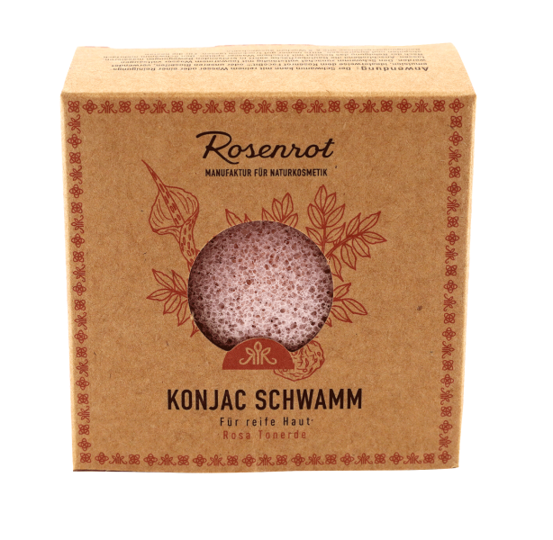 ROSENROT Konjac Sponge - Pink Clay