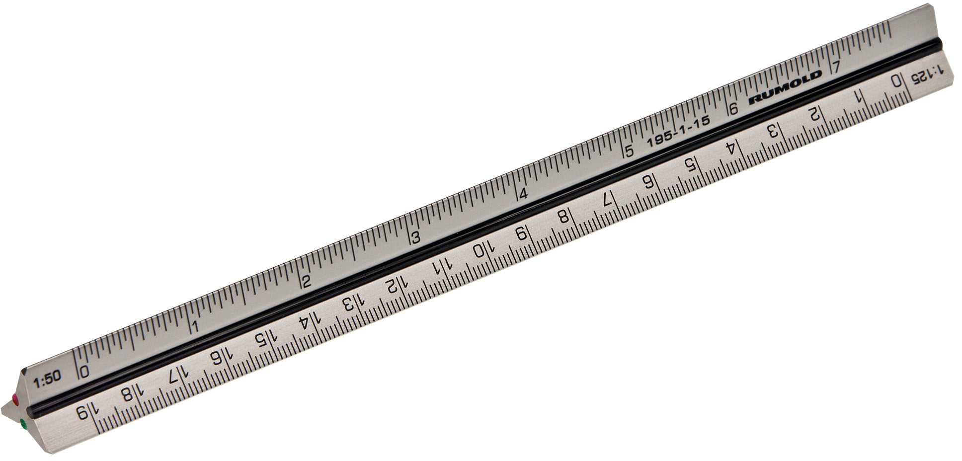 RUMOLD Dreikantmassstab 195/15 15cm 195/1/15 architect 1 Alu
