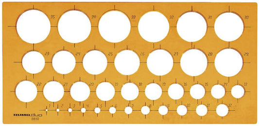 RUMOLD Kreisschablone 2810 270x130x2mm