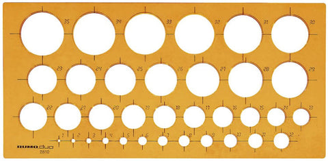 RUMOLD Kreisschablone 2810 270x130x2mm
